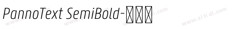 PannoText SemiBold字体转换